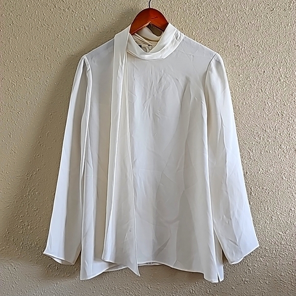 LAFAYETTE 148 White Blouse - Picture 1 of 8